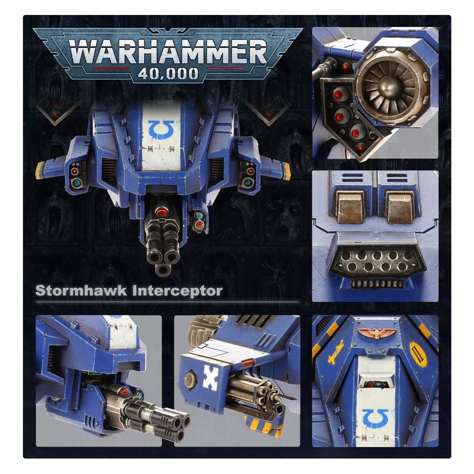 【戰鎚40k】Space Marines: Stormhawk Interceptor - 星際戰士暴風獵鷹攔截機-細節圖4