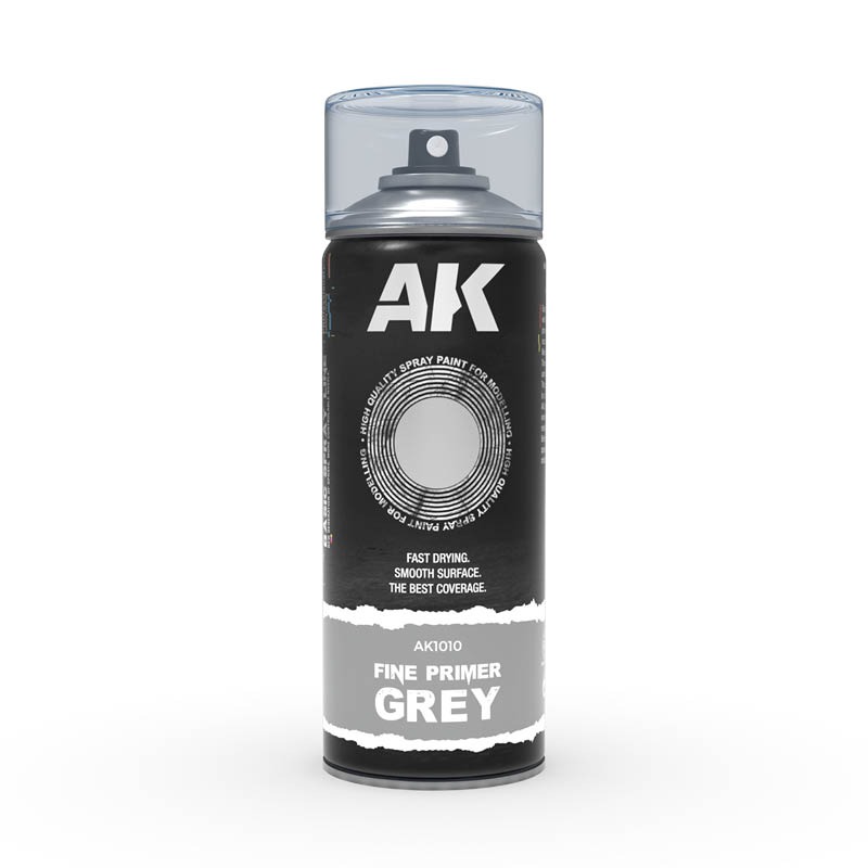 AK Sprays-Basic Colors-AK1010 Fine Primer Grey Spray 400ml-細節圖2
