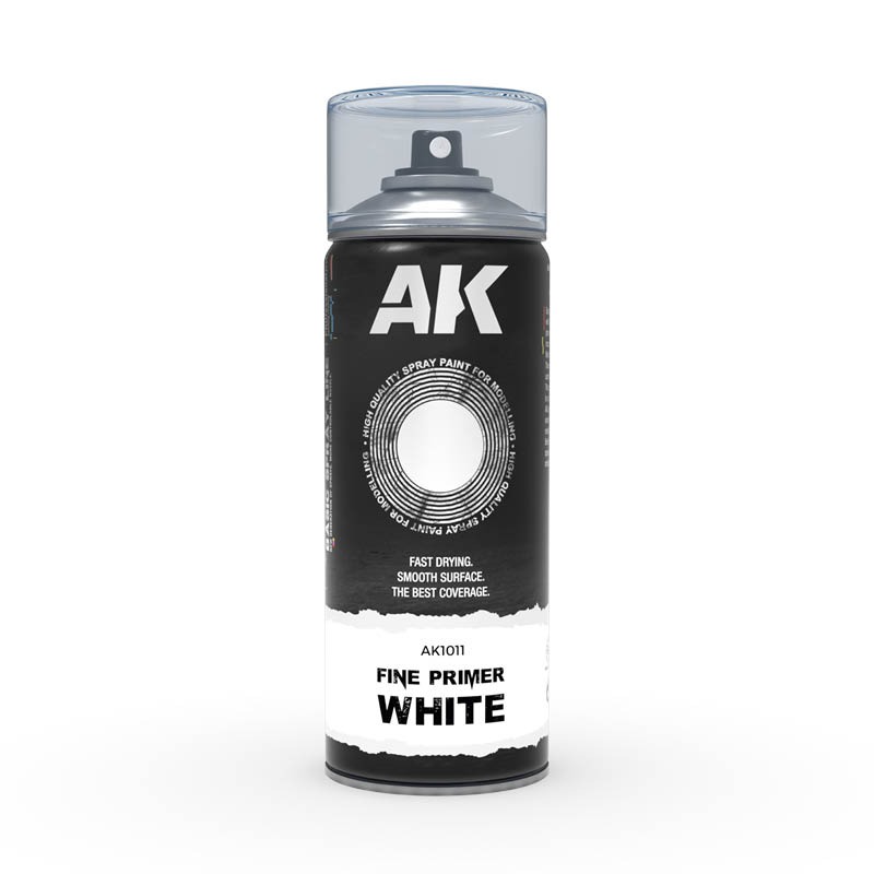 AK Sprays-Basic Colors-AK1011 Fine Primer White Spray 400ml-細節圖2