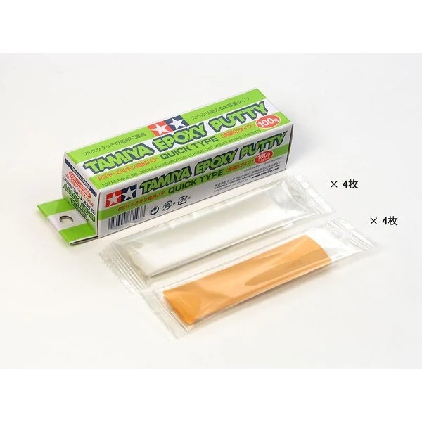 Tamiya Epoxy Putty (quick type) 87143 100g - AB速硬化造型補土-細節圖2