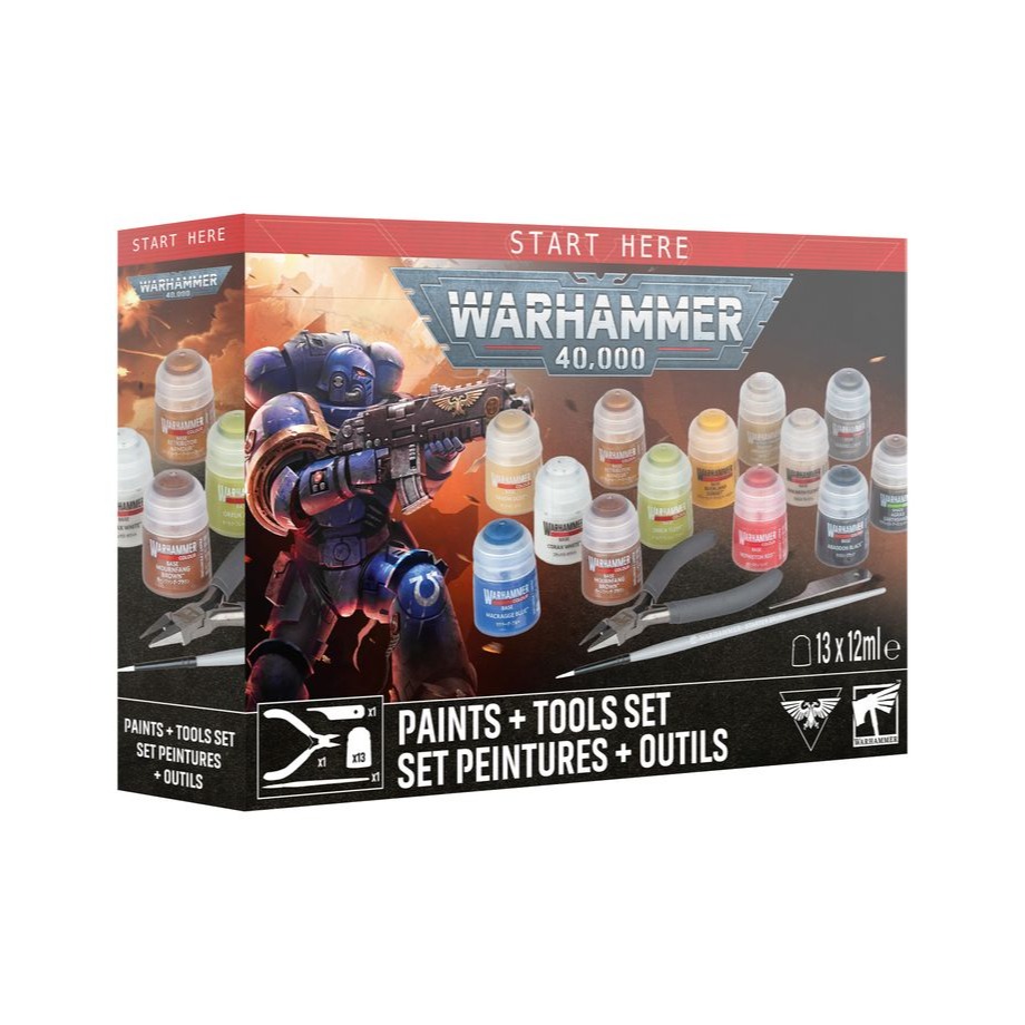 Warhammer 40,000: Paint + Tools set - 戰鎚40K：顏料與工具套裝-細節圖4