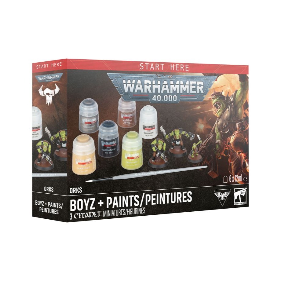【戰鎚40K】Orks: Boyz + Paints - 歐克蠻人小子顏料套裝-細節圖3