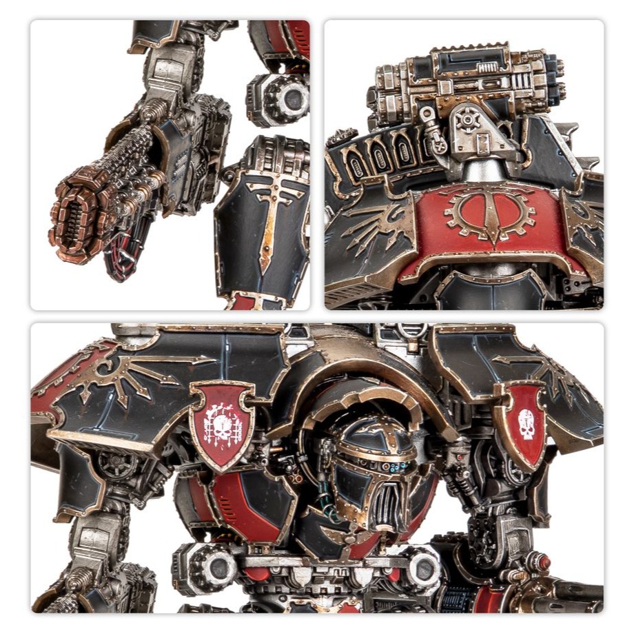 Legions Imperialis - 帝國軍團：裝備爆燃毀滅炮與重型加特林爆能炮的戰將泰坦-細節圖3