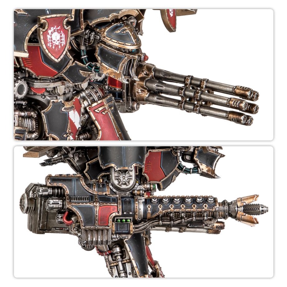 Legions Imperialis - 帝國軍團：裝備爆燃毀滅炮與重型加特林爆能炮的戰將泰坦-細節圖4
