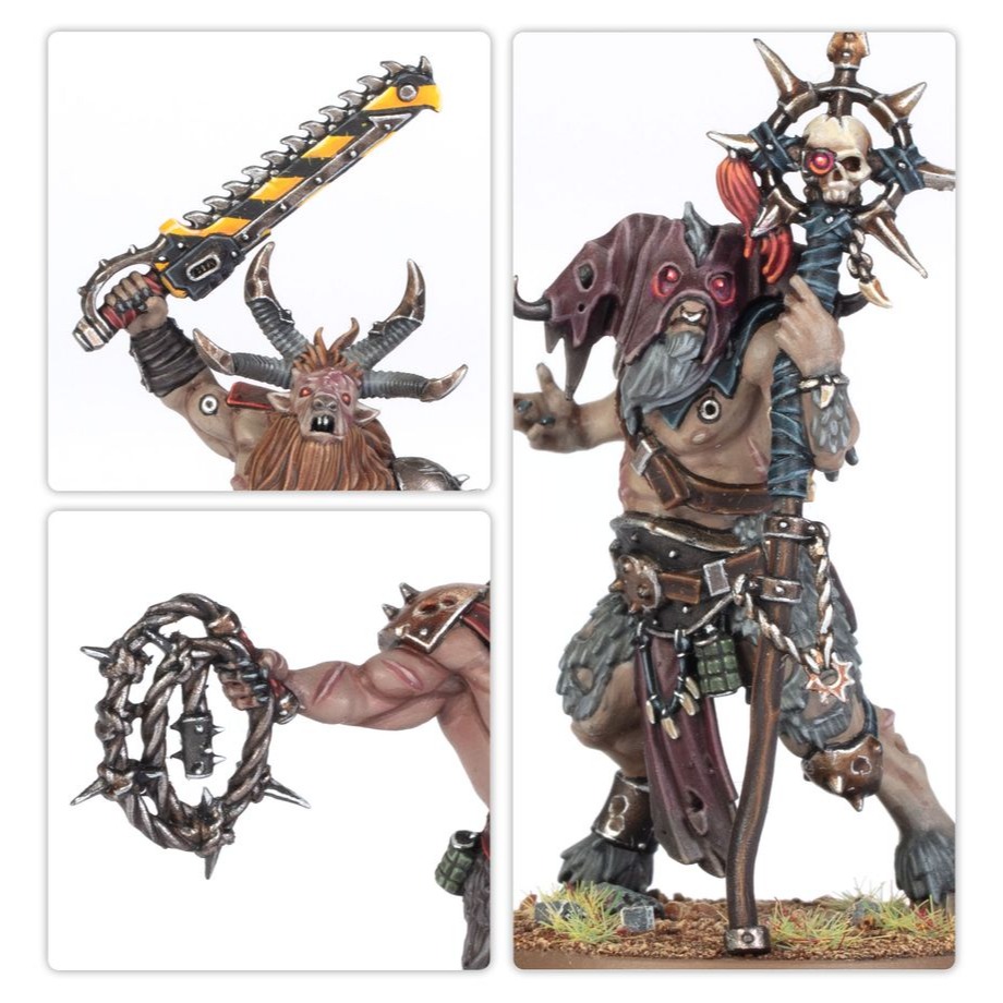 Chaos Space Marines: Fellgor Beastmen - 混沌星際戰士：惡角獸掠奪者-細節圖3