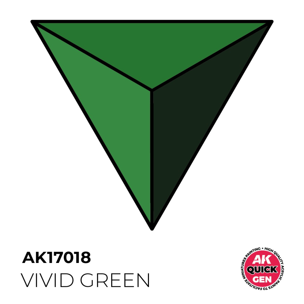 AK17018 - Quick Gen - Vivid Green 18 ml - 鮮明綠色 18ml-細節圖3