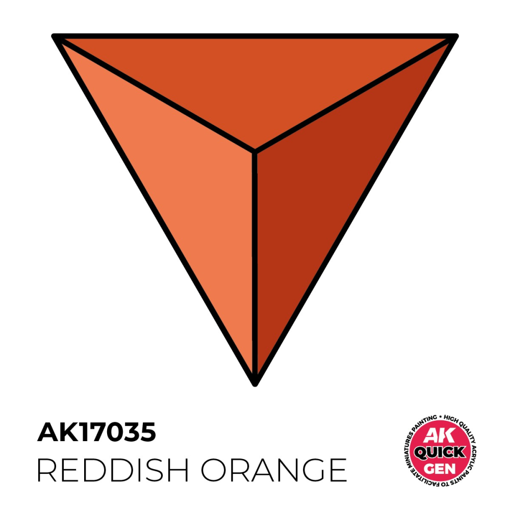 AK17035 - Quick Gen - Reddish Orange 18 ml - 紅橙色 18ml-細節圖3