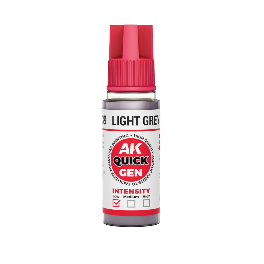 AK17039 - Quick Gen - Light Grey Shadow 18 ml - 暗影亮灰色 18ml