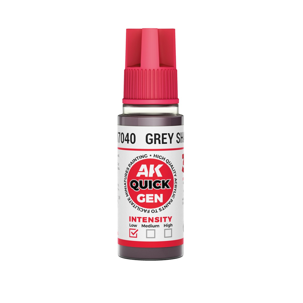 AK17040 - Quick Gen - Grey Shadow 18 ml - 暗影灰色 18ml