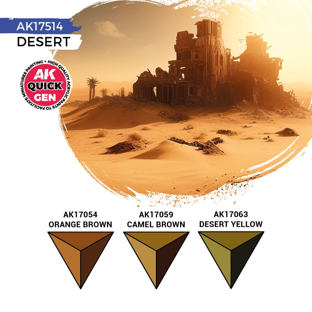 AK17514 - Quick Gen - Desert 3 Paints - 沙漠 3色-細節圖3