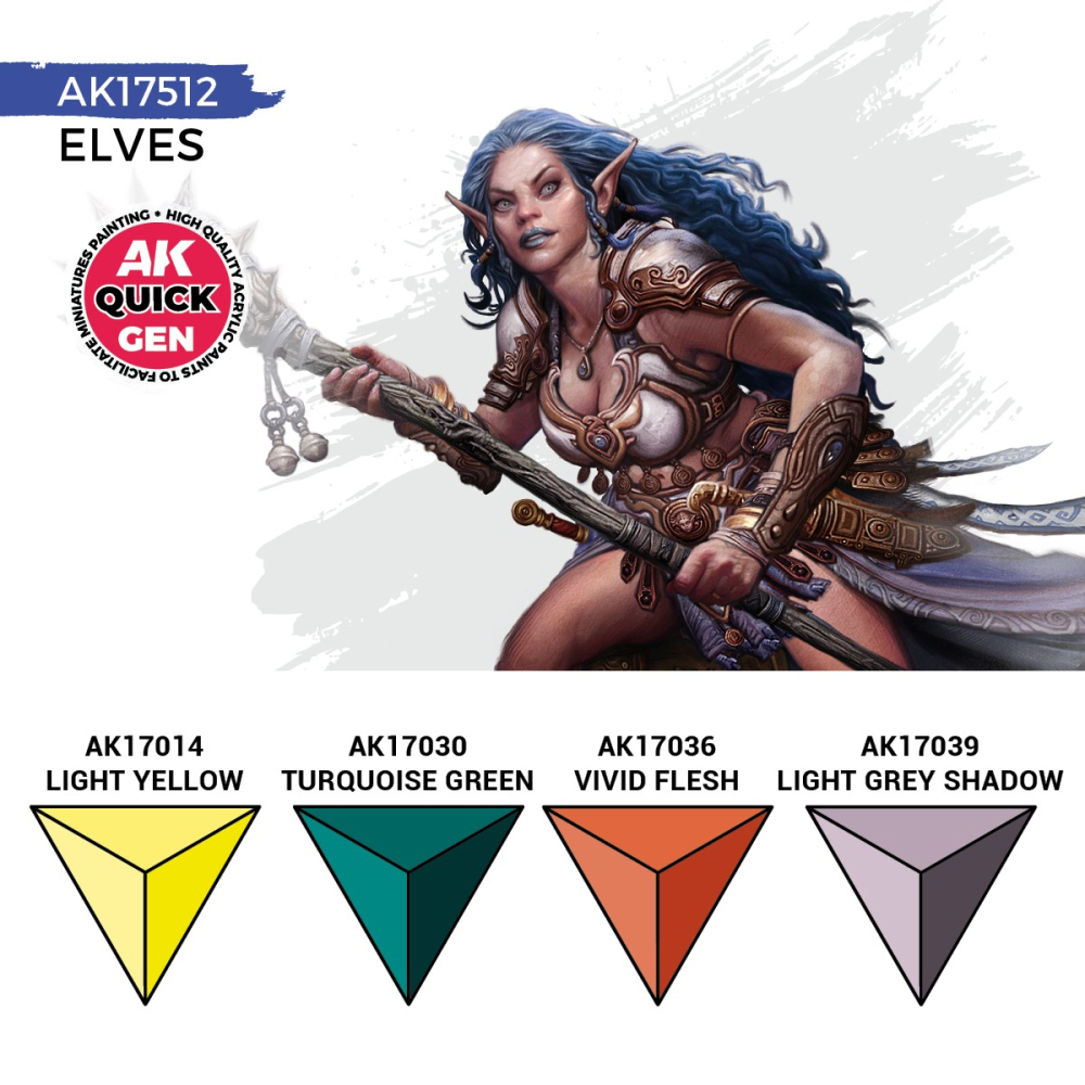 AK17512 - Quick Gen - Elves 4 Paints - 精靈 4色-細節圖3