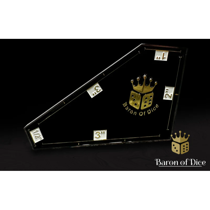 Baron of Dice-Metal Combat Gauge-Knights Templar金屬測距尺-聖堂武士-白-細節圖2