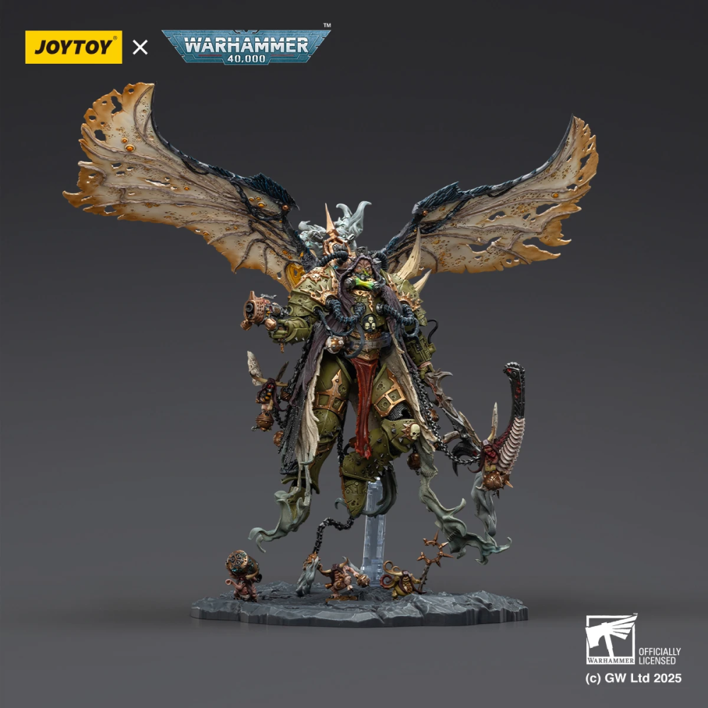 【JoyToy】Mortarion- 莫塔里安 -納垢惡魔原體配備古代武器提燈和寂靜之鐮-細節圖2