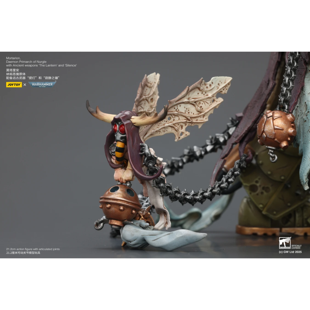 【JoyToy】Mortarion- 莫塔里安 -納垢惡魔原體配備古代武器提燈和寂靜之鐮-細節圖7