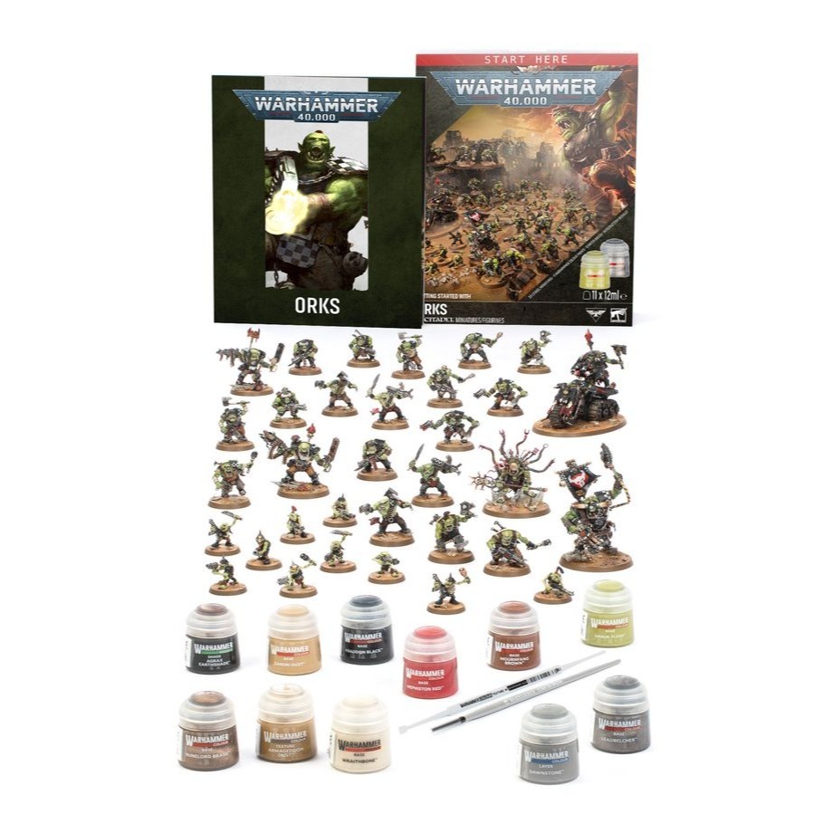 Warhammer Getting Started with Orks(CHN)-戰鎚40K：歐克蠻人入門套裝(簡中)