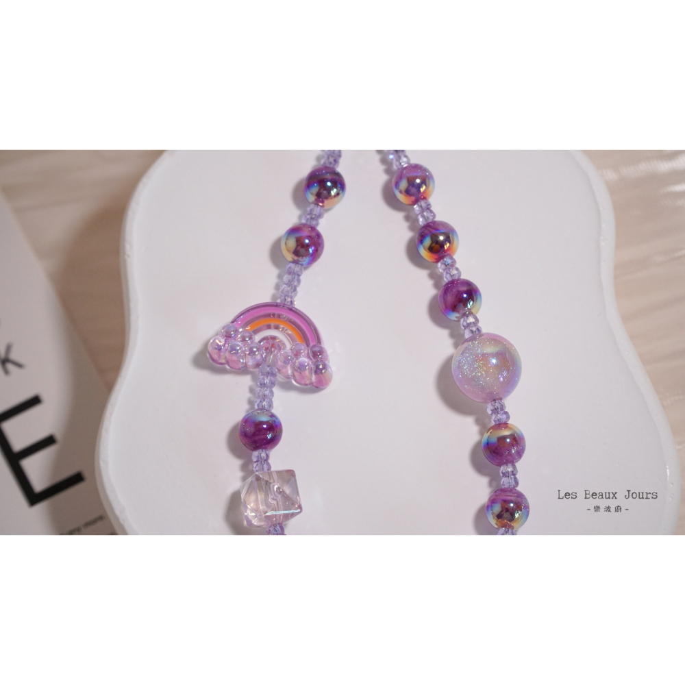 【樂波廚】《夢の虹語 》彩虹手機鍊 多色可選｜手作飾品・掛繩・包包吊飾-細節圖3