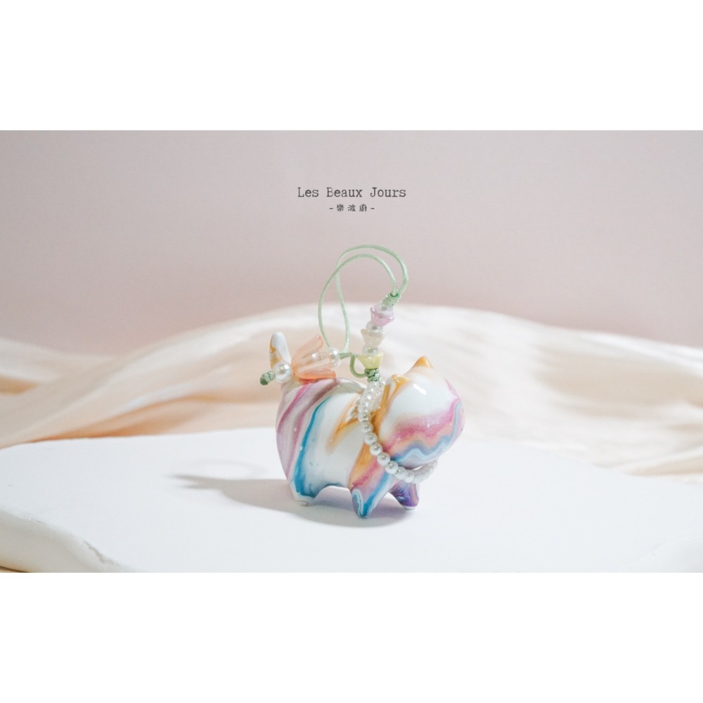 【樂波廚】彩漆喵語｜木製大漆彩繪貓咪吊飾｜三種花色・手作工藝・療癒小物-細節圖4