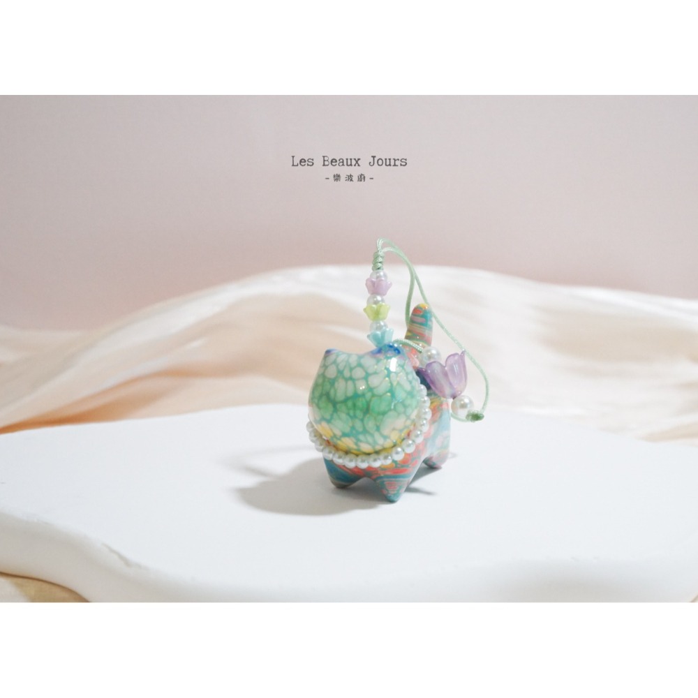 【樂波廚】彩漆喵語｜木製大漆彩繪貓咪吊飾｜三種花色・手作工藝・療癒小物-細節圖6