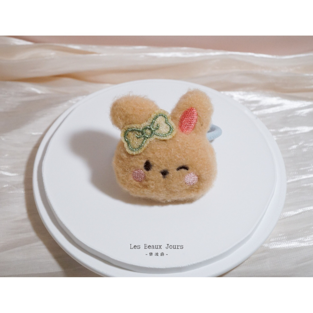 【樂波廚｜闆娘精選】蝴蝶結兔兔充棉髮圈｜五色可選｜可愛療癒 大人小孩皆可配戴-細節圖5