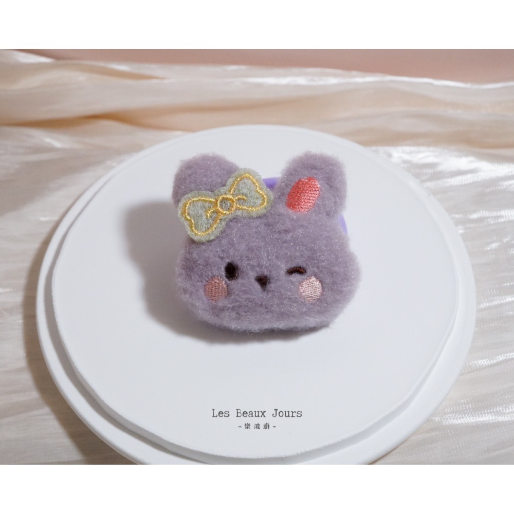 【樂波廚｜闆娘精選】蝴蝶結兔兔充棉髮圈｜五色可選｜可愛療癒 大人小孩皆可配戴-規格圖6