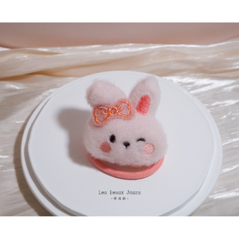 【樂波廚｜闆娘精選】蝴蝶結兔兔充棉髮圈｜五色可選｜可愛療癒 大人小孩皆可配戴-規格圖6