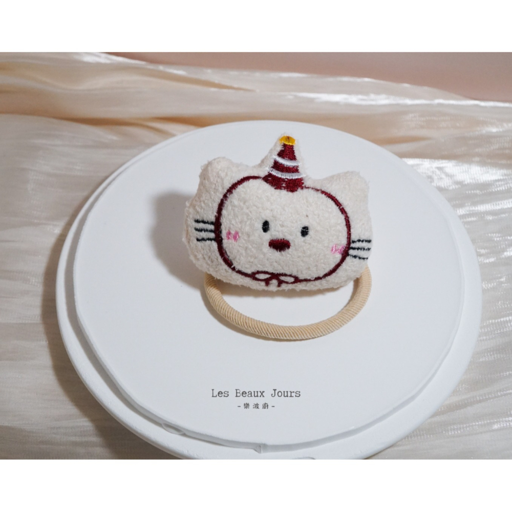 【樂波廚｜闆娘精選】韓系生日帽小動物髮圈｜四款可選｜可愛療癒 大人小孩皆可配戴-細節圖2