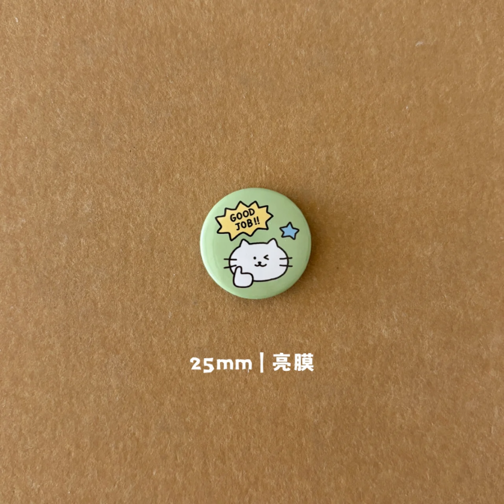 小貓徽章（10/27）-規格圖1