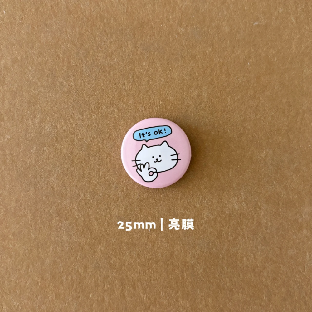 小貓徽章（10/27）-規格圖1