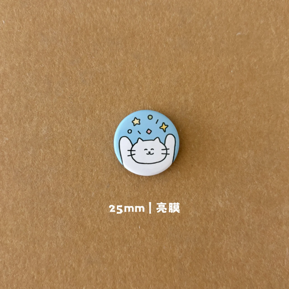 小貓徽章（10/27）-規格圖1
