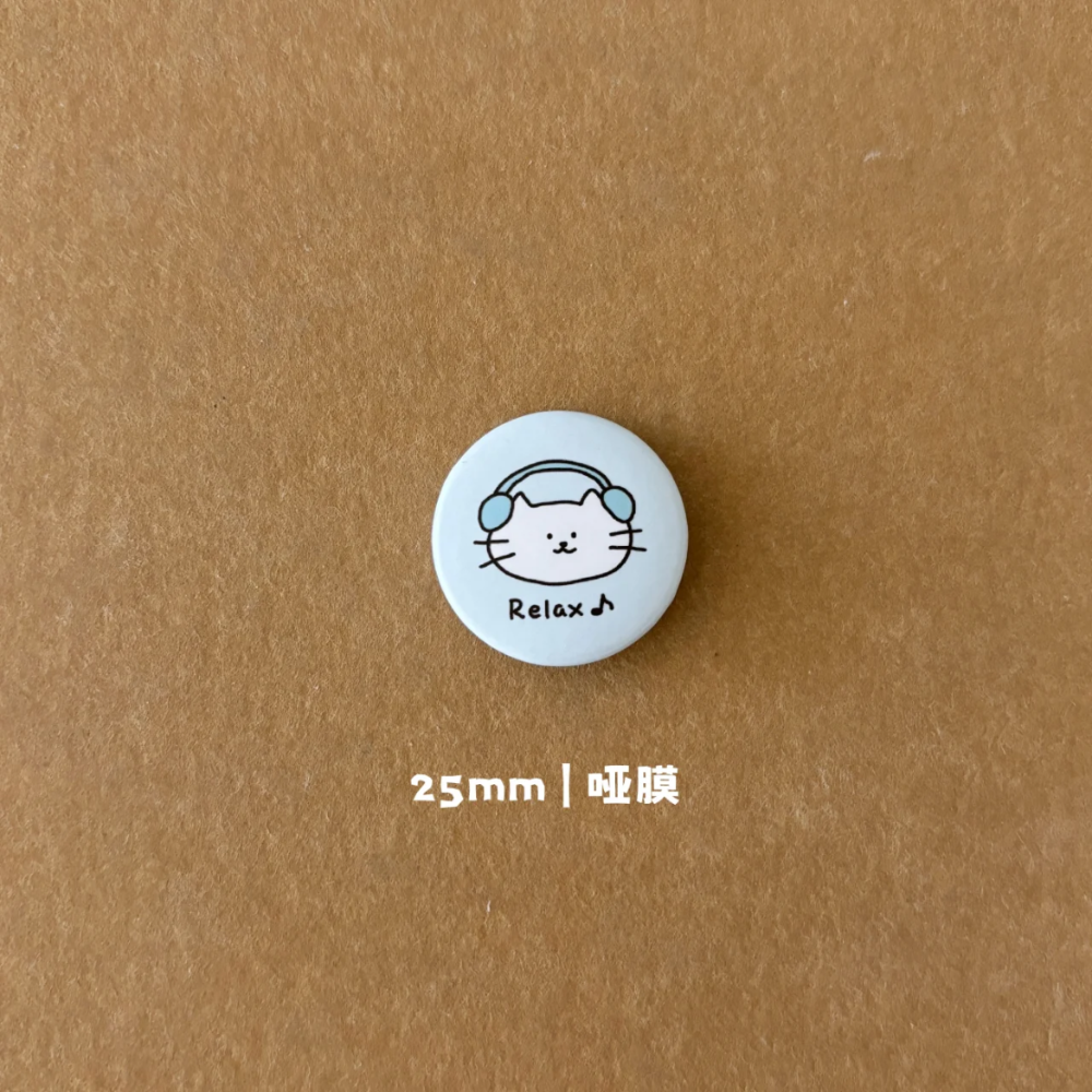 小貓徽章（10/27）-規格圖1