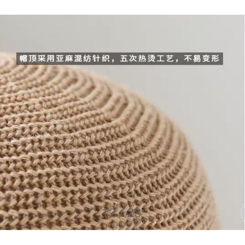 🎉買帽再送防風繩🌈台灣現貨🇹🇼《🥰暖心柑仔店》蝴蝶結收納袋黑膠蝴蝶結收納遮陽帽 防紫外線漁夫帽抗uv 防曬時尚遮臉太陽帽-細節圖7