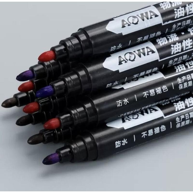 🎉買lO再送1《同價位隨機》🌈台灣現貨🇹🇼《🥰暖心柑仔店》、油性奇異筆油性記號筆勾線筆防水不掉色 油性筆-細節圖2