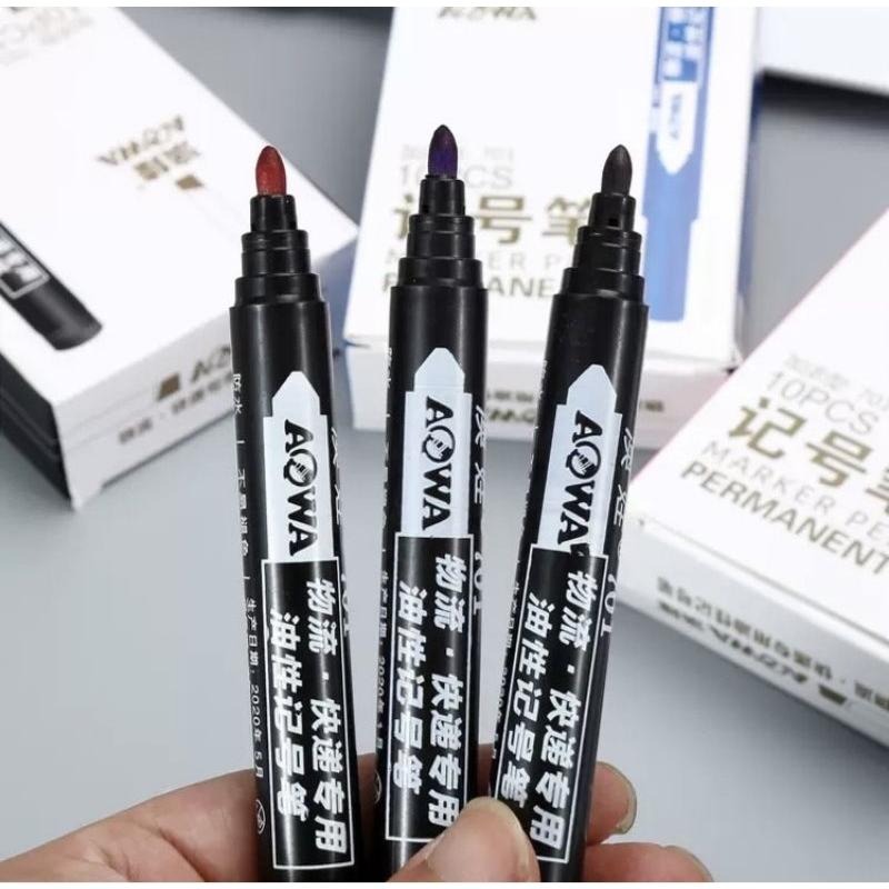 🎉買lO再送1《同價位隨機》🌈台灣現貨🇹🇼《🥰暖心柑仔店》、油性奇異筆油性記號筆勾線筆防水不掉色 油性筆-細節圖4