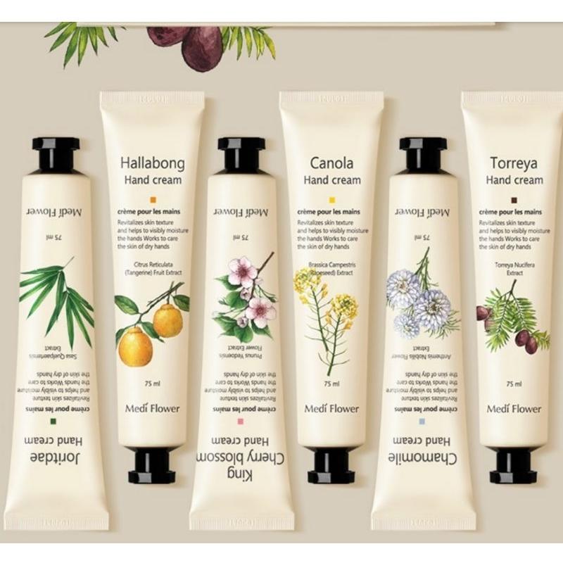 正貨現貨團💟特價衝評慶開幕《😙暖心柑仔店》滿6送禮盒2028.3.8 MediFlower韓國濟州島美麗花園護手含玻尿酸-細節圖2
