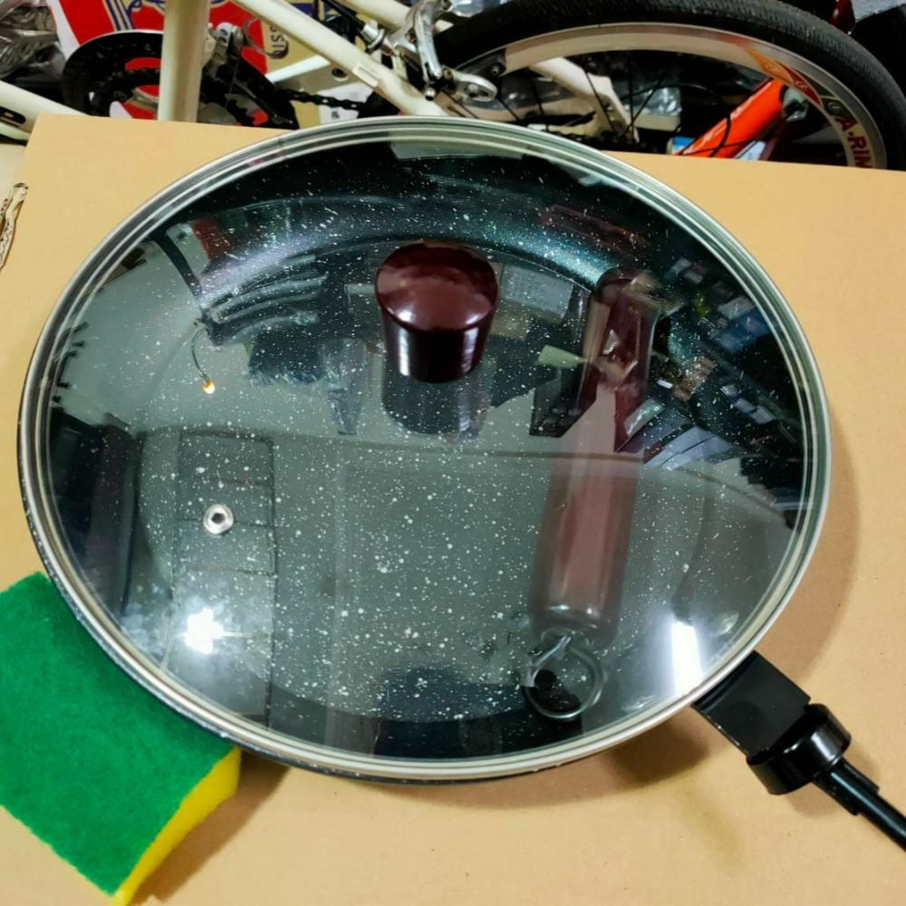 『樸生活』可拆柄麥飯石平煎鍋28cm 附玻璃蓋 麥飯石平底煎鍋 28cm 附蓋 可拆柄平底鍋-細節圖5