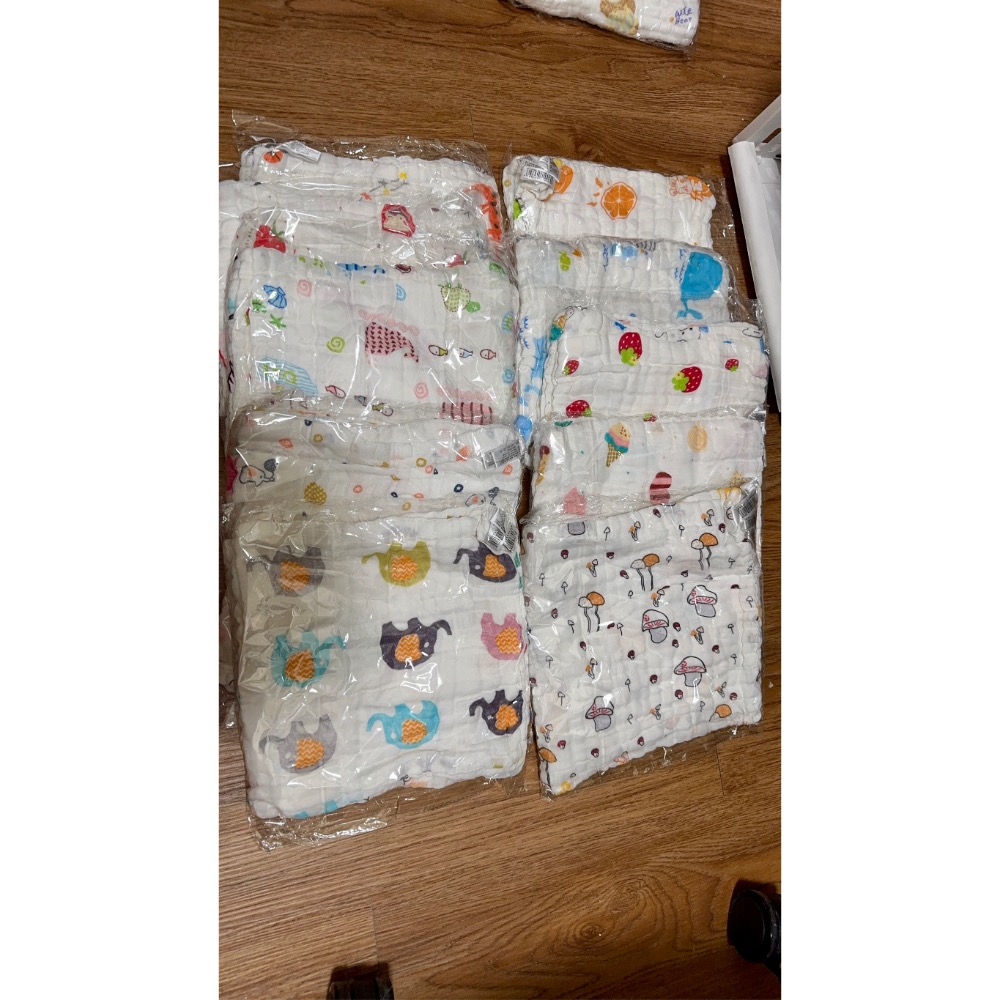 現貨-六層紗方巾買十送一-細節圖2