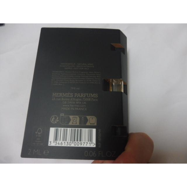 Hermes 愛馬仕 大地 馥郁香根草 Terre D＇Hermes 男士淡香精 2ml 針管香水/試管香水 小樣-細節圖3