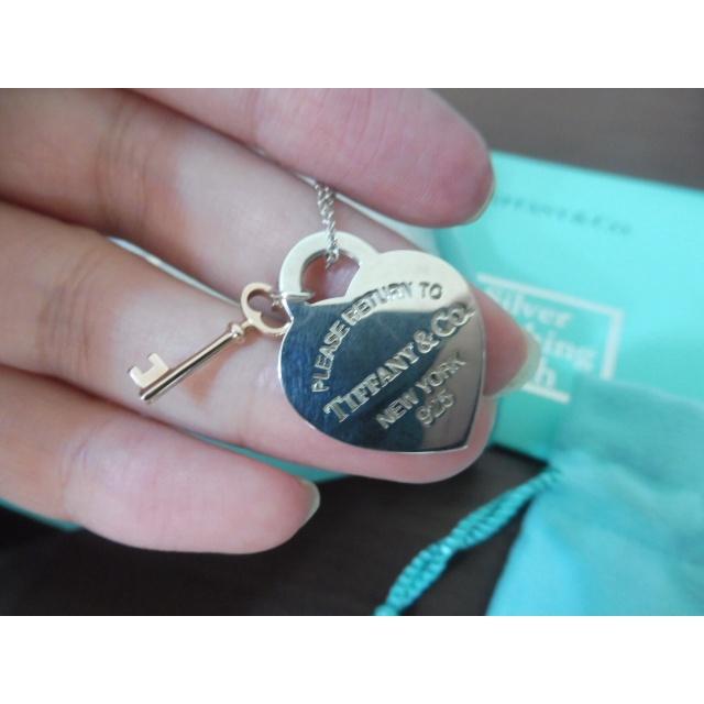 RETURN TO TIFFANY® 心形鑰匙鍊墜 蒂芬妮 蒂芙尼 蒂芬尼 925純銀 愛心 純銀 情人節禮物 告白-細節圖3