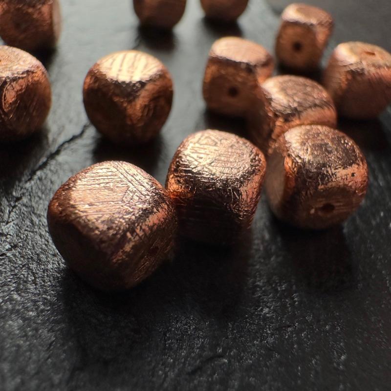 天鐵魔方 方塊 鎳鐵隕石☄️玫瑰金 6mm 配件 單珠💫-細節圖3