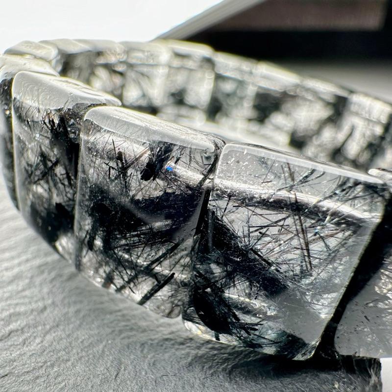 黑髮晶手排 水晶包黑碧璽 擋煞第一線-細節圖2