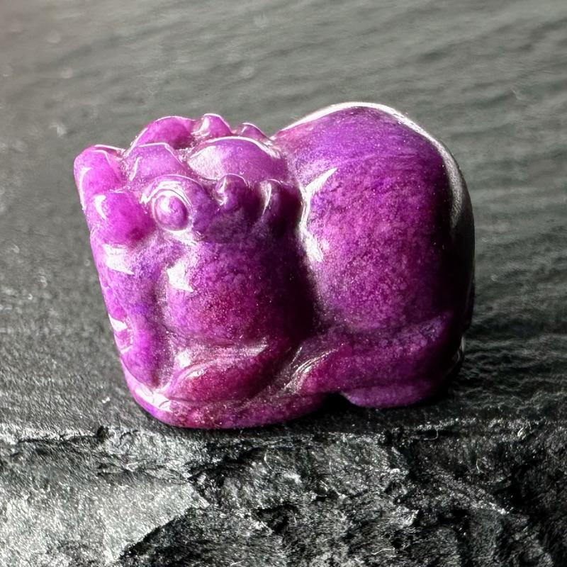 帝王紫舒俱萊貔貅配件 蘇紀石 僅一隻 不含赤鐵礦 全乾淨 稀有品項-細節圖2