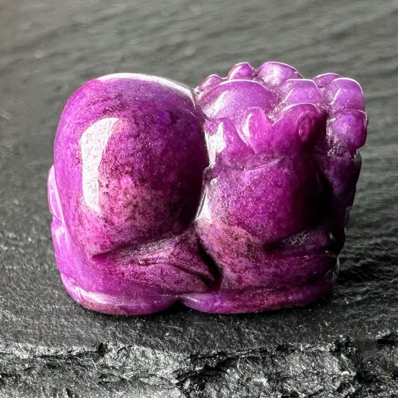 帝王紫舒俱萊貔貅配件 蘇紀石 僅一隻 不含赤鐵礦 全乾淨 稀有品項-細節圖3