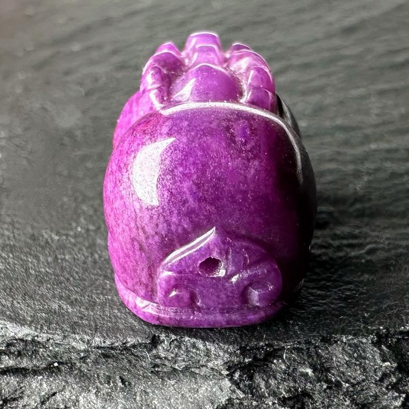 帝王紫舒俱萊貔貅配件 蘇紀石 僅一隻 不含赤鐵礦 全乾淨 稀有品項-細節圖4