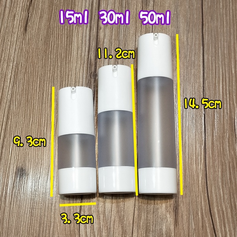 ●現貨!!真空磨砂乳液分裝瓶~平頭外置口磨砂瓶/精華液/保養品/旅行收納按壓式乳液 瓶子15ml/30ml/50ml-細節圖3