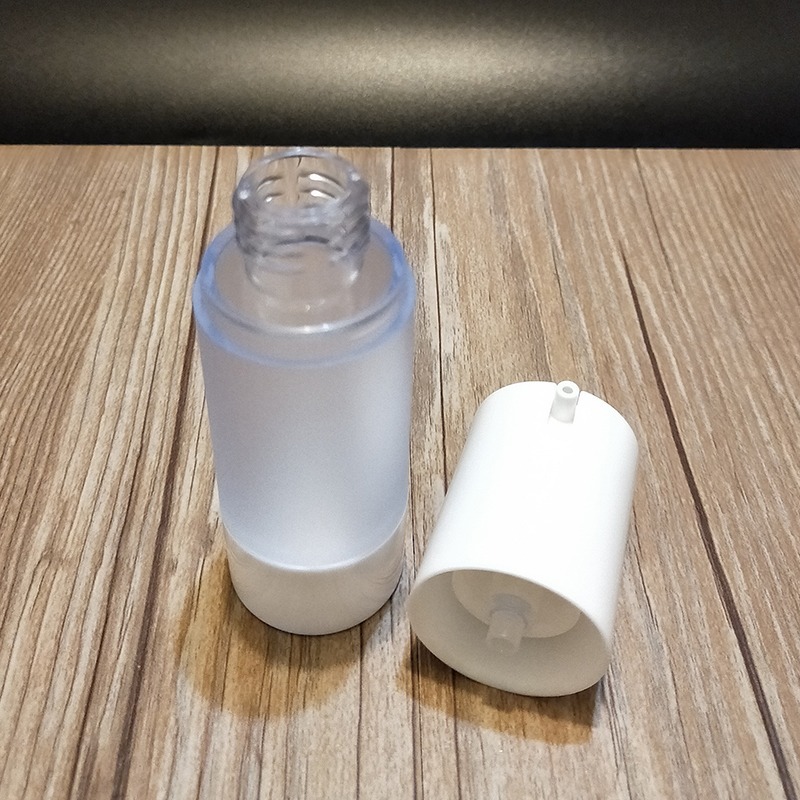 ●現貨!!真空磨砂乳液分裝瓶~平頭外置口磨砂瓶/精華液/保養品/旅行收納按壓式乳液 瓶子15ml/30ml/50ml-細節圖4
