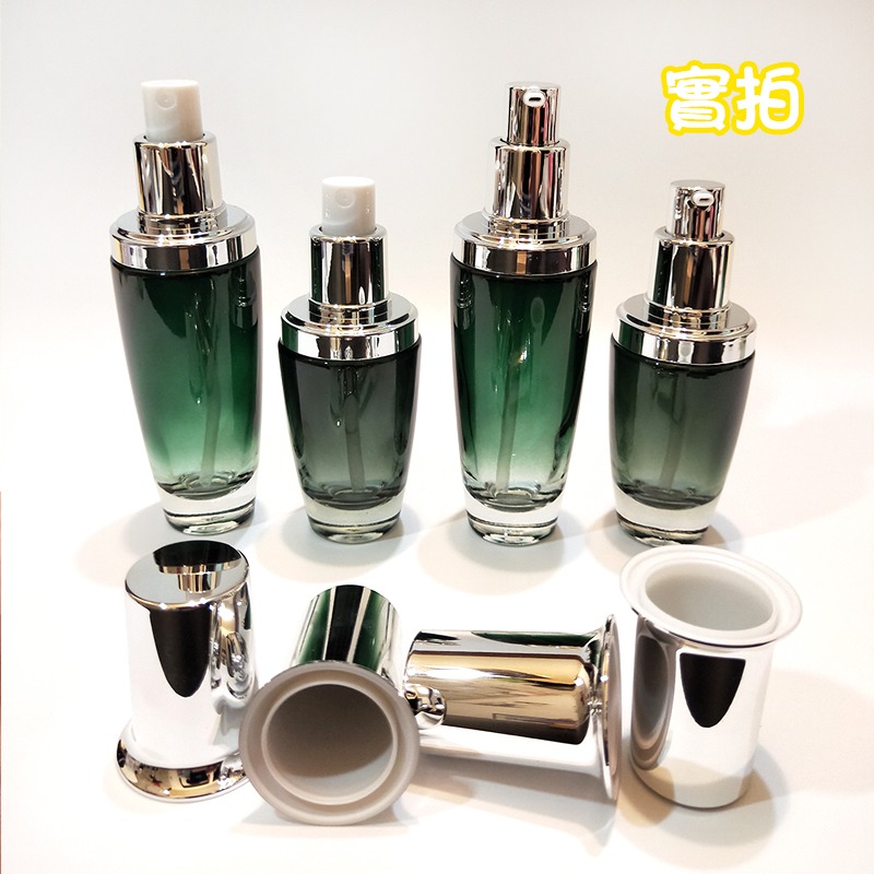 ●高級漸層!!30ml/50ml墨綠色玻璃漸層按壓/噴霧分裝空罐 玻璃瓶 按壓瓶 噴霧瓶 小黑瓶 空瓶 旅行收納 分裝-細節圖8