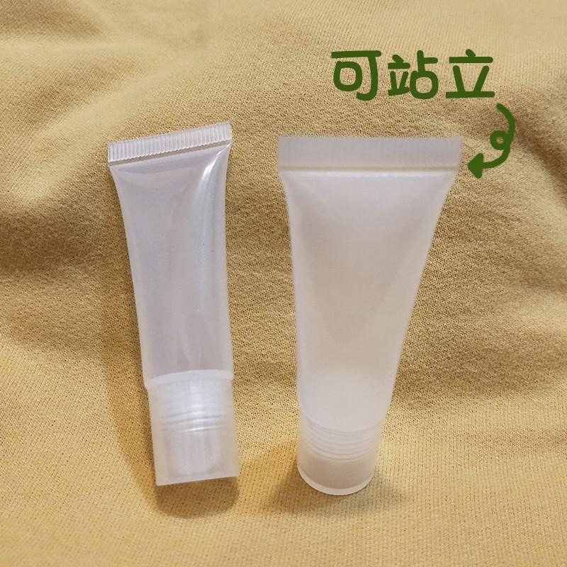●熱銷!唇蜜透明軟管10g/15g加厚瓶身 可站立的唇蜜 高質感 瓶蓋防漏設計 軟管 分裝瓶  斜嘴 唇彩 凡士林-細節圖3