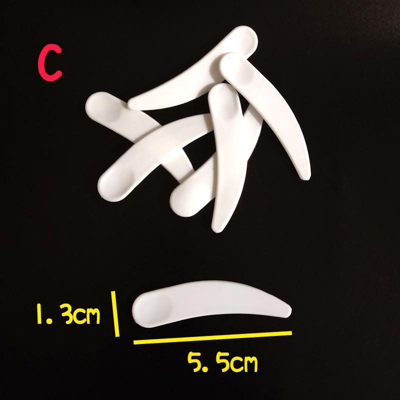 ●四款可挑!特價10支22元 湯匙型/月眉型/標準款 挖棒●面霜/護髮霜/保養品/美容用品/白色 考試專用 挖勺 調棒-細節圖6