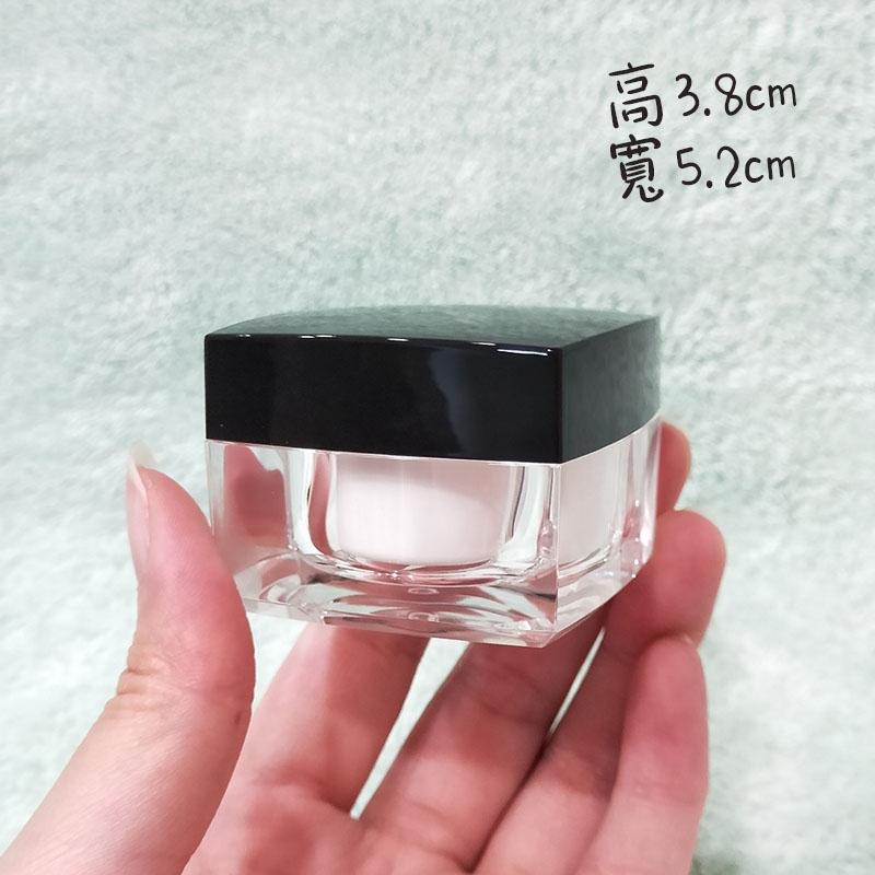 ●新品!15ml方形黑色蓋壓克力瓶身面霜罐空瓶●按壓瓶 15g 分裝瓶 分裝塑料瓶罐/保養品/收納 實拍 膏霜瓶 乳液-細節圖6