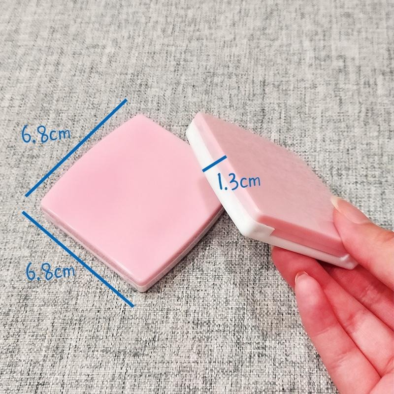 ●現貨!!粉色外殼六格口紅盒~高質感方形口紅攜帶分裝空盒●附迷你唇刷 多色攜帶/收納/唇膏 口紅 廢包必備 唇彩 唇刷-細節圖6